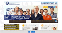 Desktop Screenshot of heilpraktikerschule-hannover.de